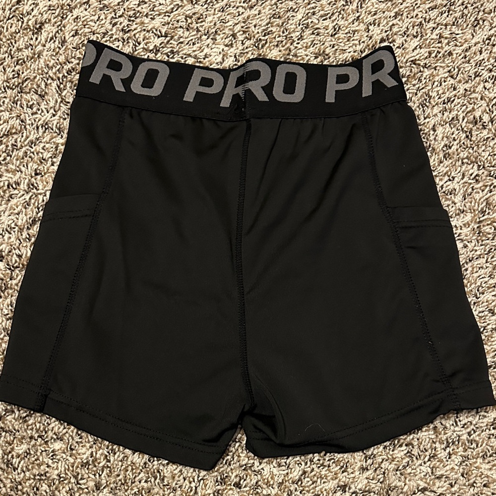 Black Athletic Spandex with Logo Waistband